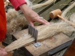 combing fibers